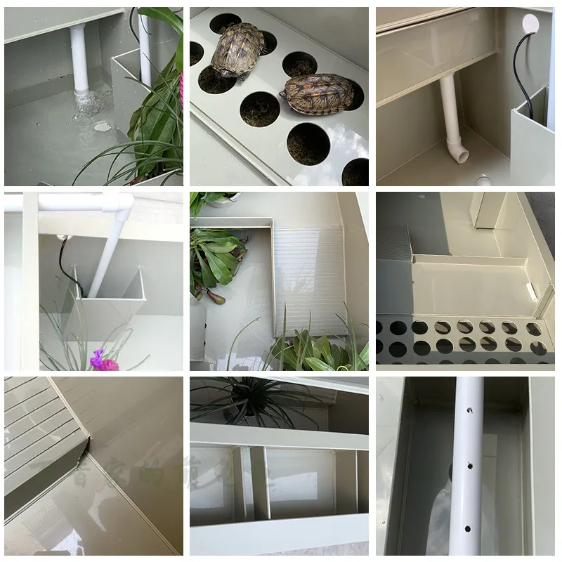Turtle tank ecological breeding box household with filter water turtle egg turtle special breeding drying table with cover