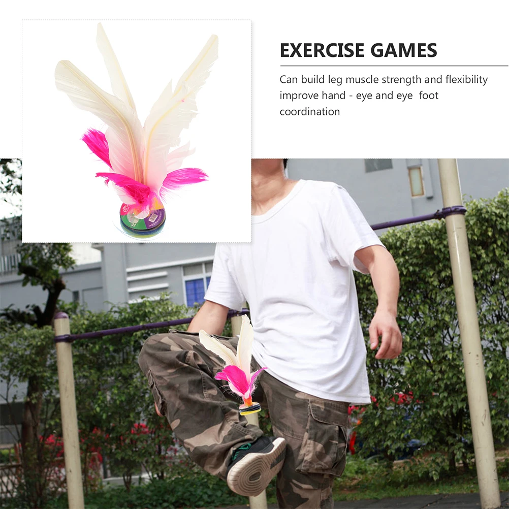 

8 Pcs Goose Shuttlecock Chinese Jianzi Kids Exercise Kick Toy Shuttlecocks Foot Students Leisure Child