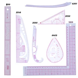 1pc cucito curva francese righello misura sartoria modello di disegno su misura set di strumenti artigianali Costura accessori per macchine da cucire fai da te