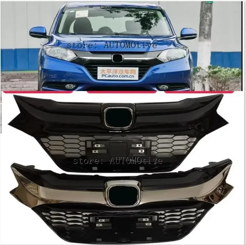 for Honda HR-V / HRV / VEZEL 2015 - 2018 Racing Grills Front Upper Mesh Grill Car Accessories Auto Racing Grille