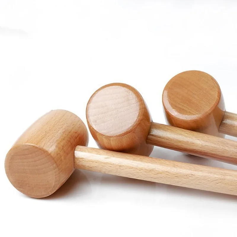 1PC Pequeno Martelo de Madeira de Faia Multiuso para Artesanato DIY, Ferramenta para Fabricação de Joias, Martelo de Carpinteiro e Martelo de Massagem