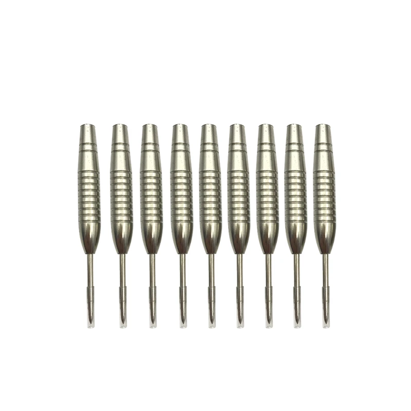 

12 silver uniquely shaped dart needles, 20g/0.7oz iron material, electroplated process, dart accessories, steel tips
