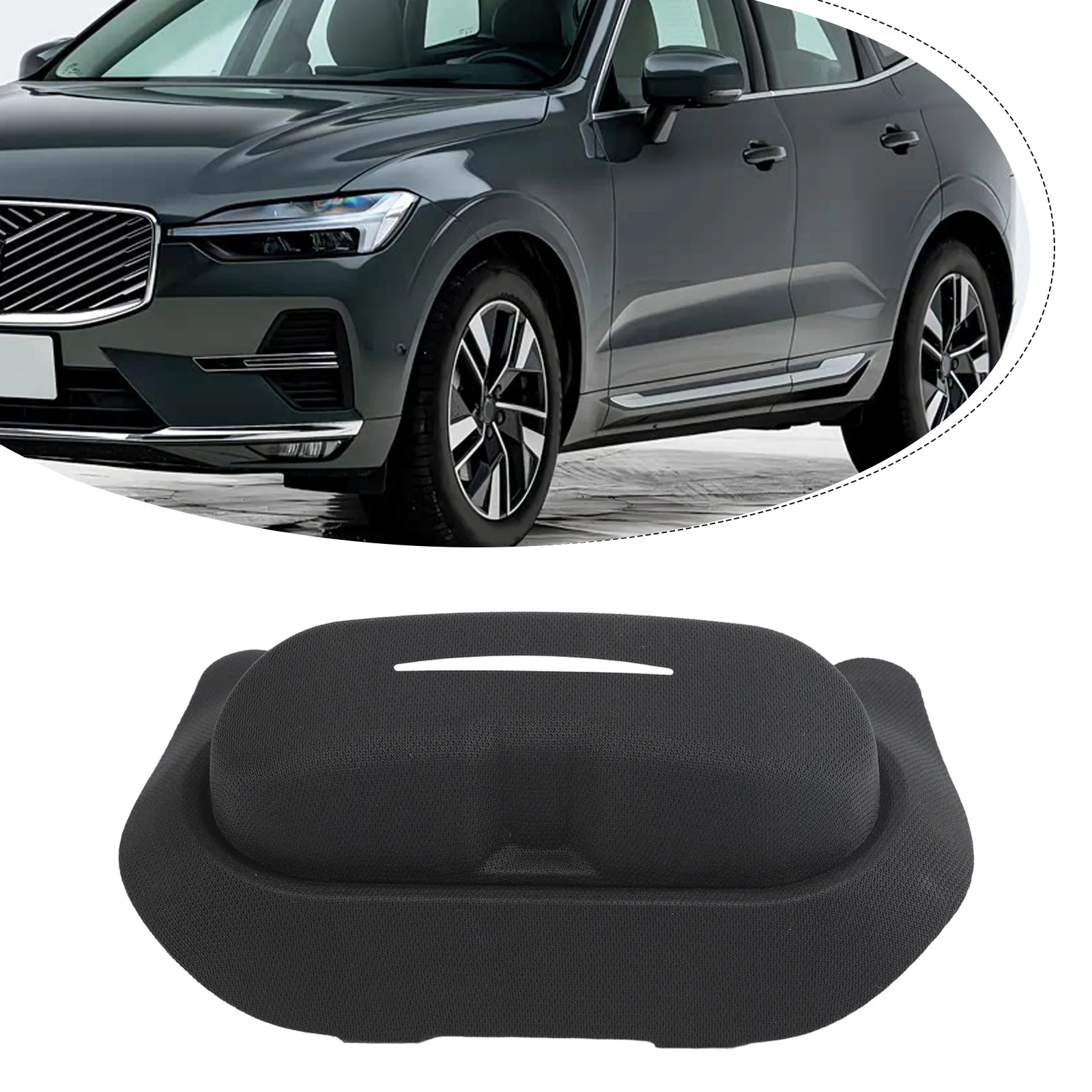Storage Solution Roof-mounted Holder Car Glasses Case Convenient Storage Perfect Fit For Volvo Sleek Aesthetic