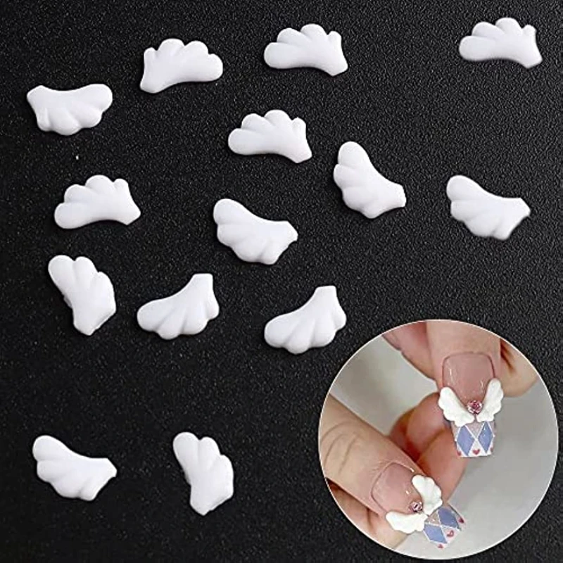 200 قطع ثلاثية الأبعاد أجنحة الملاك مسمار حلية نجمة القمر القلب مسمار المياه الماس الملونة كريستال مسمار جوهرة مسمار الراتنج الأظافر اكسسوارات #6