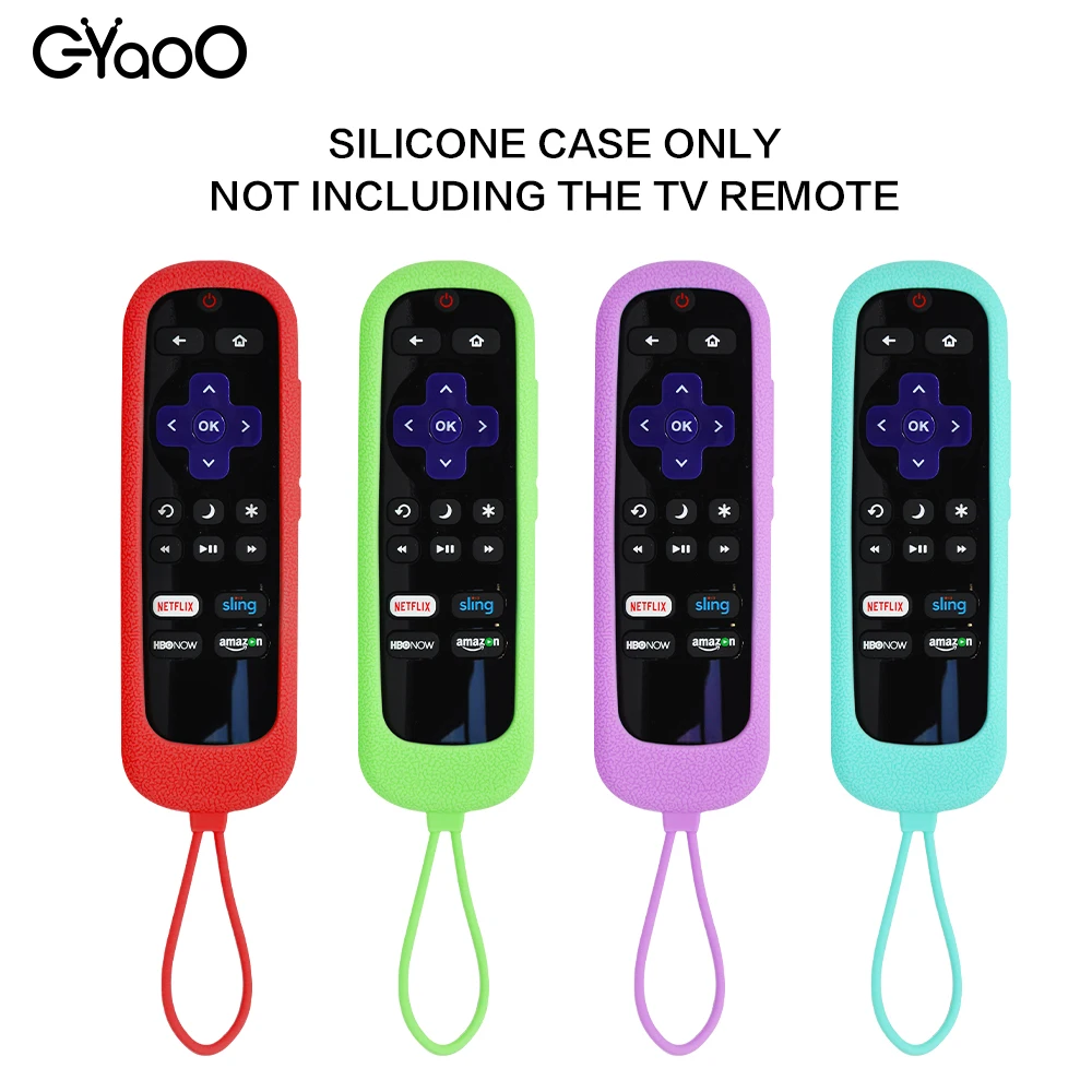 Remote Case for TCL Roku TV Steaming Stick/Express Silicone Protective Replacement Skin Glow in the Dark view 2