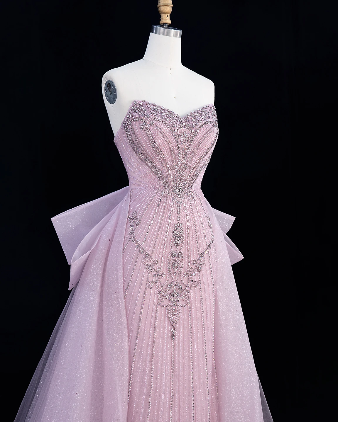 Sharon Said Abendkleid Luxus Meerjungfrau Sweetheart Tüll Perlen Kristalle Dubai Formelles Party-Hochzeitsgast-Kleid SS068 Maßanfertigung – Detail 8