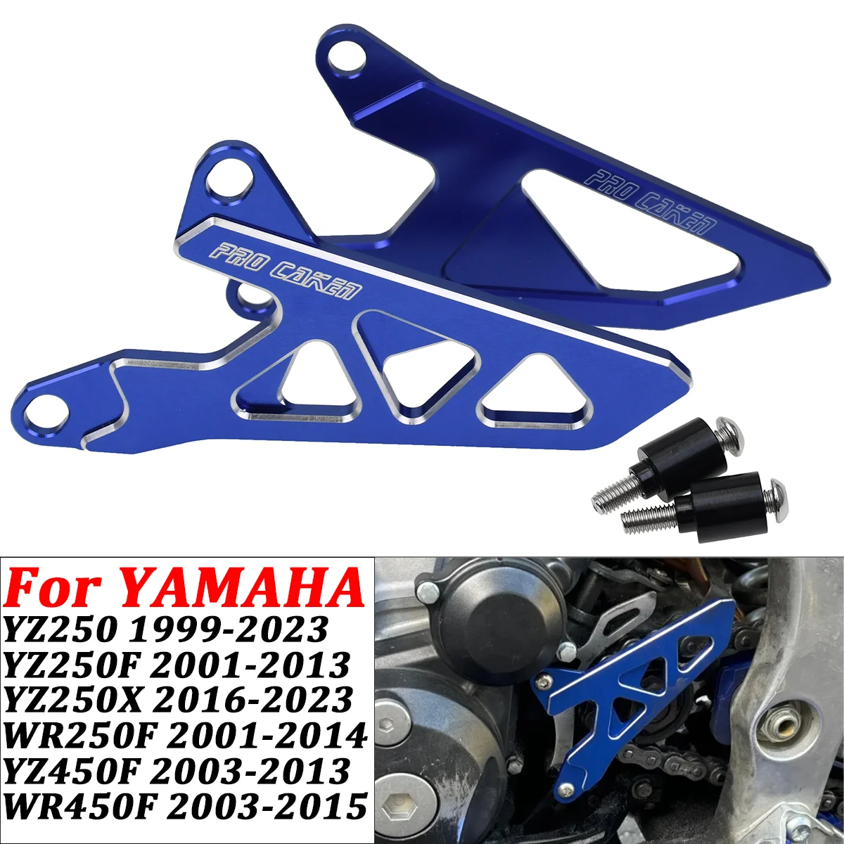 

Motorcycle CNC Front Sprocket Cover Chain Protector Guard For Yamaha YZ250 YZ250F YZ250X WR250F YZ450F WR450F 1999-2013-2023
