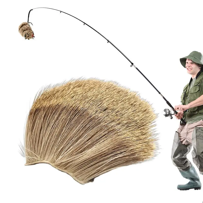 Deer Body Hair Dry Fly Tying Material Spinner Body & Fly Fishing Tying Materials Natural Roe Deer Hair Patches For DIY