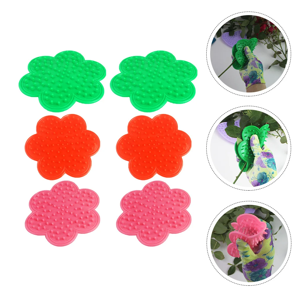 

6pcs Silicone Rose Thorn Removers Premium Wearproof Lightweight Fine Grinding Safe For Hand Flower Shop Tool Diy