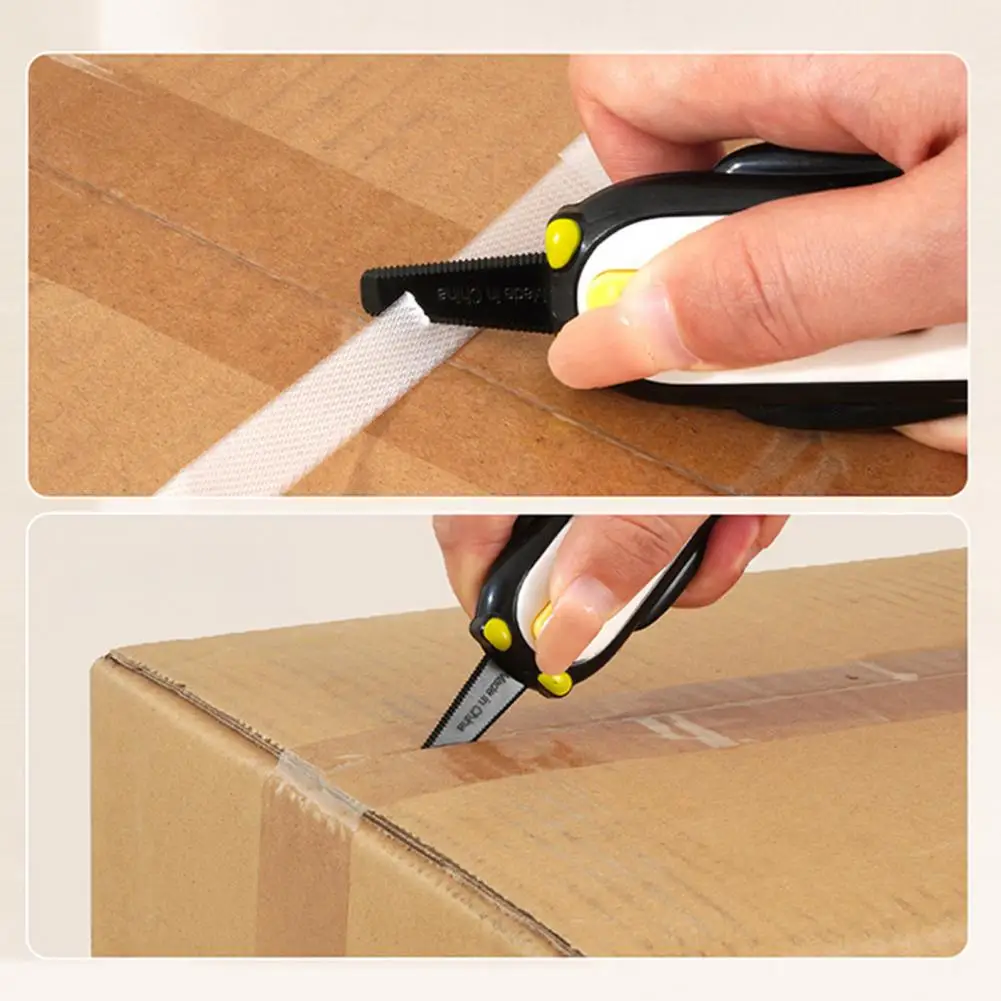 Retractable Utility Knife Cute Penguin Box Cutter Penguin Shape Retractable Box Cutter Stainless Steel Blade Paper for Home