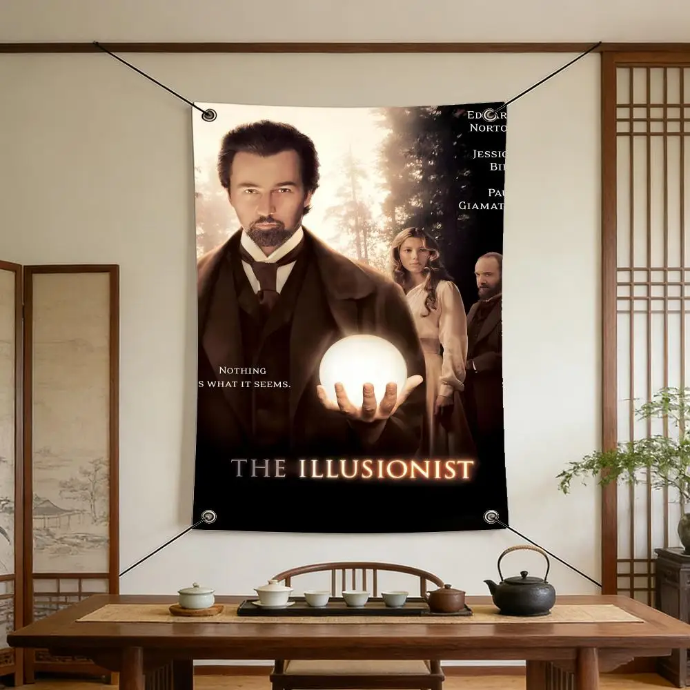 Movie T-The I-Illusionist Flags Warm Home Flag 4 Grommets Wrinkle Free Indoor Outdoor