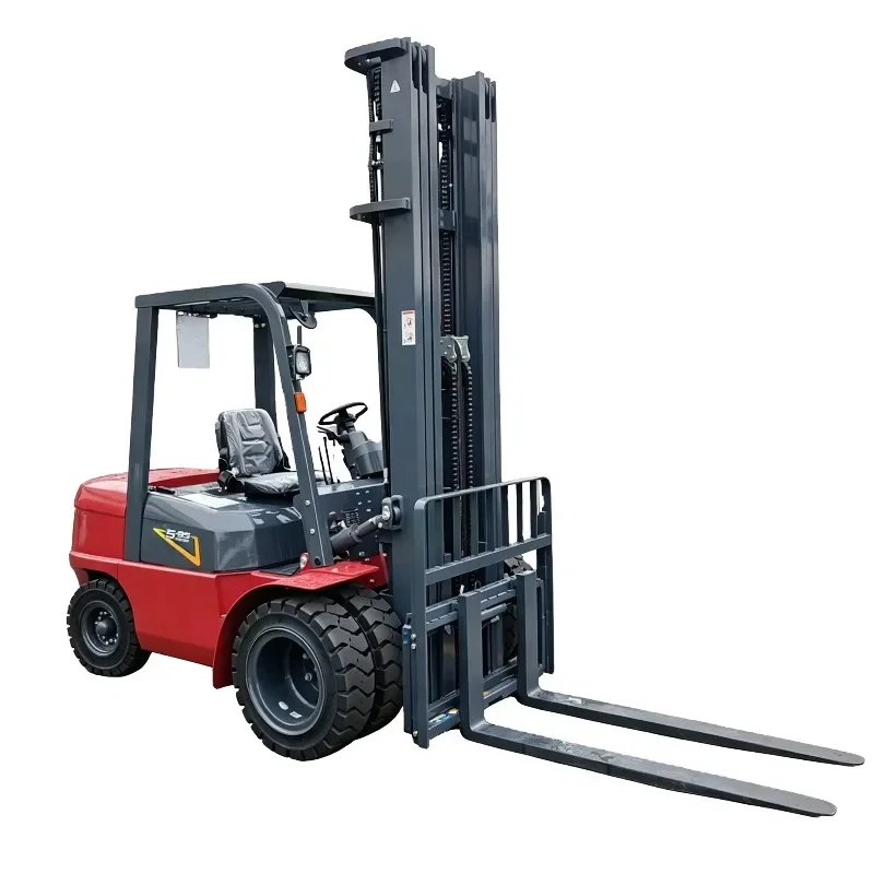 3.5 Ton Heavy Duty Diesel Forklift Automatic Transmission Hydraulic Side Shifter 7m Lift Front Dual Wheels Custom Color Two