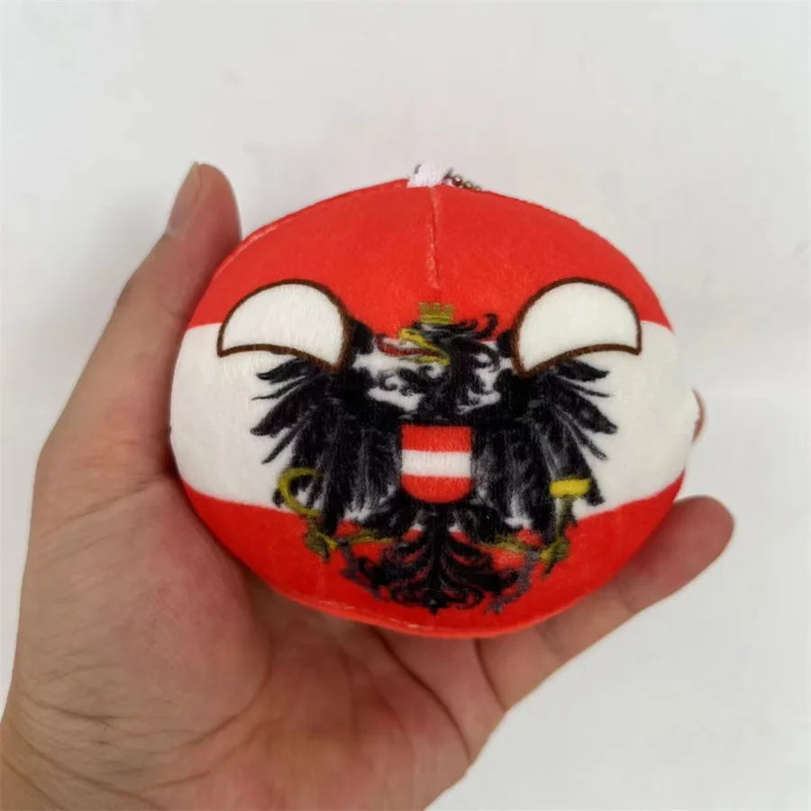 Brinquedos de pelúcia bola country infantil, pingente polandball, boneca de pelúcia countryball, decoração de Natal, presentes infantis, 10cm, 70 estilos