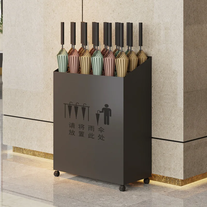 Umbrella rack Household storage rack Lobby Hotel entrance Classroom company Shelf Drain umbrella tube Large capacity commercial