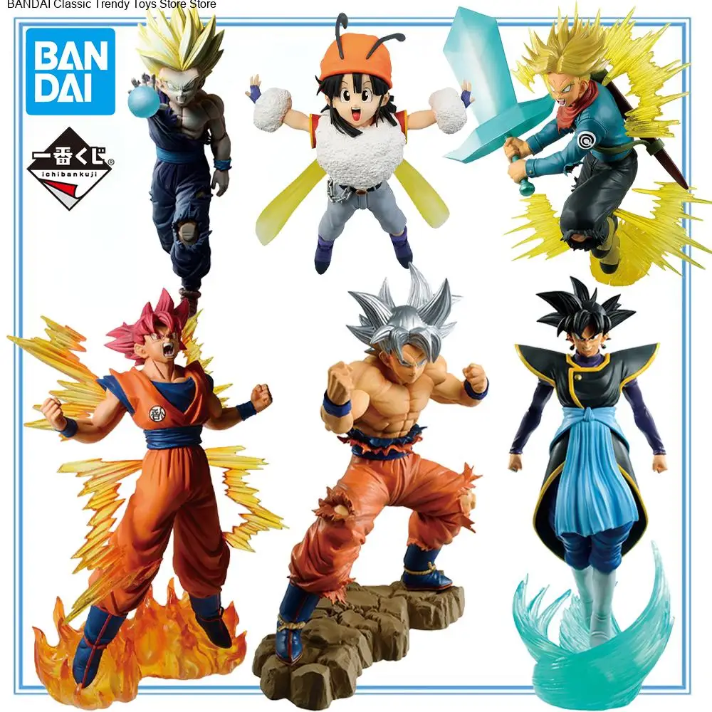 

100% оригинал в наличии Bandai Spirits Ichiban Kuji Dragon Ball Z Dokkan Battle Son Goku SSJ God Future Trunks SSJ Zamasu Pan