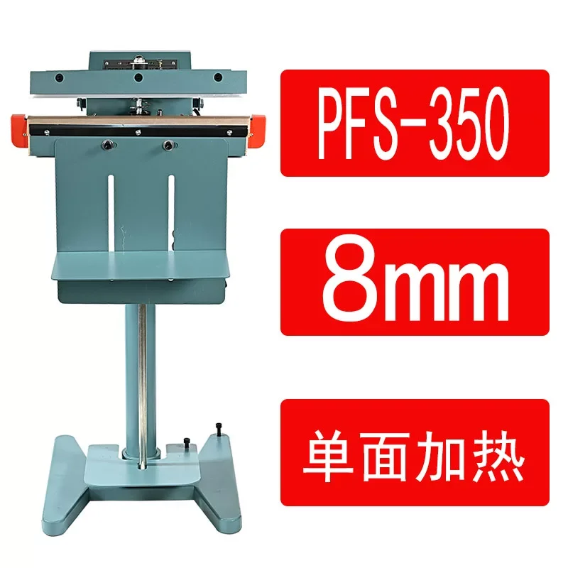 Pedal-Operated PSF350/450/650/800 Semi-Auto Plastic Bag Sealer, Aluminum Body Foot Press Heat Sealing Machine for Packaging
