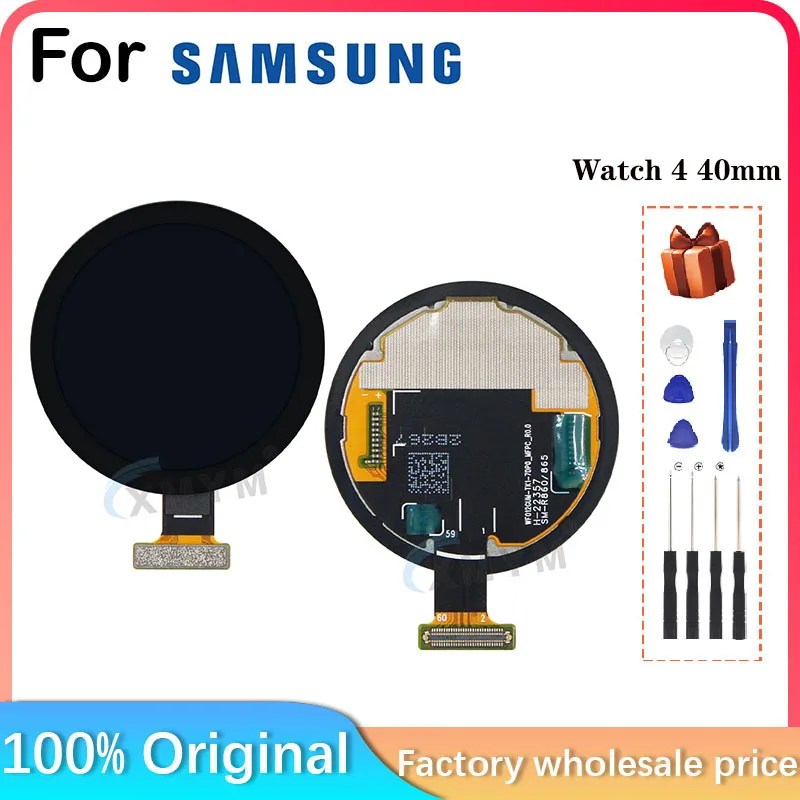 For Samsung Galaxy Watch 4 40mm R860 R865 SM-R860 SM-R865 smartwatch Bluetooth WiFi+LTE LCD display Glass cover plate replace