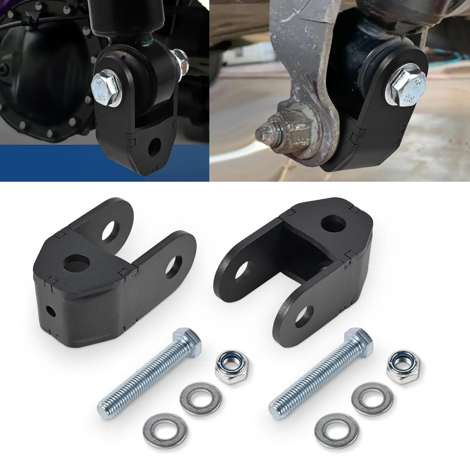 Rear Shock Extension Rods Lift Leveling Kits For Chevrolet Silverado 1500 Avalanche Tahoe Suburban GMC Sierra Yukon XL Cadillac