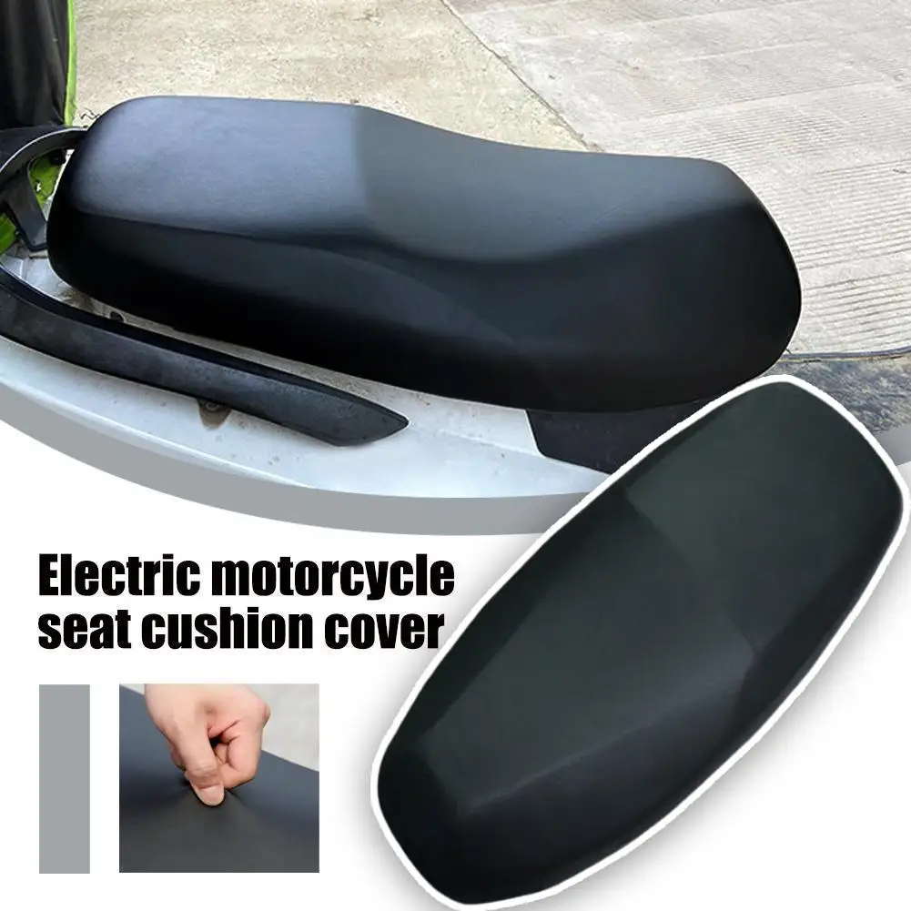 

Motorcycle Cover Waterproof Pu Leather Cushion Cover Cushion Elastic Accessories Protector Motorcycle Sunscreen Seat Cover