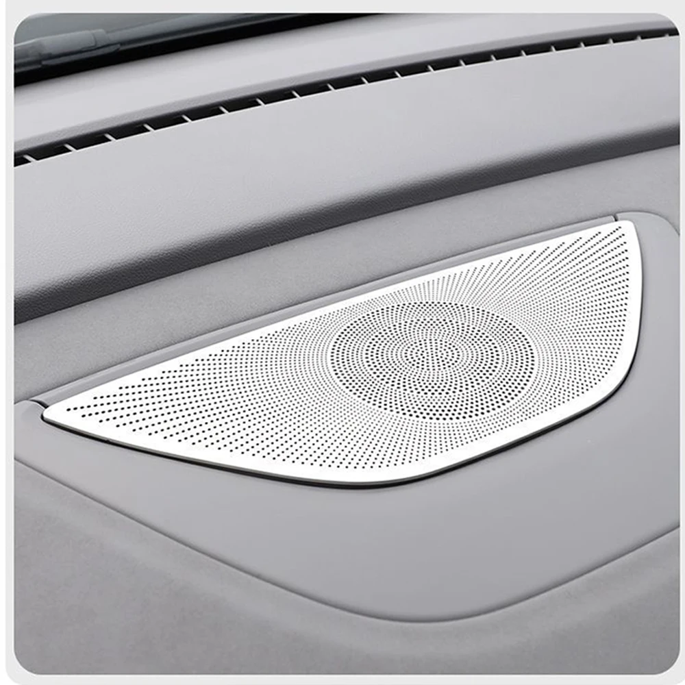 ل DongFeng voyah حالم 2025 الفولاذ المقاوم للصدأ لوحة القيادة الوسطى غطاء القرن تقليم السيارات الداخلية ملصق السيارات قرون لوحة #2