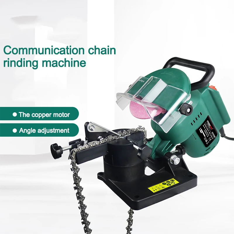 220V Portable Electric Chainsaw Chain Sharpener, Brushed Motor Saw Tooth Grinding Tool for Garden Use
