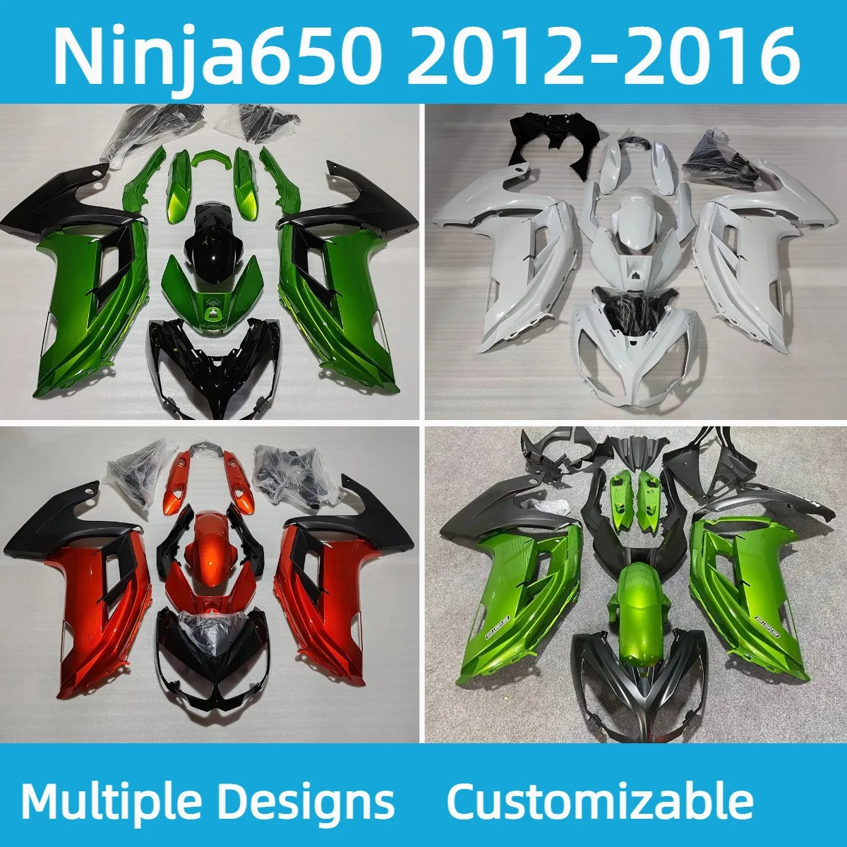 

New Style Fairing Kit ER6F 2012 2013 2014 2015 2016 Motorcycle Body Cover Fairings for Kawasaki Ninja650 12 13 14 15 16