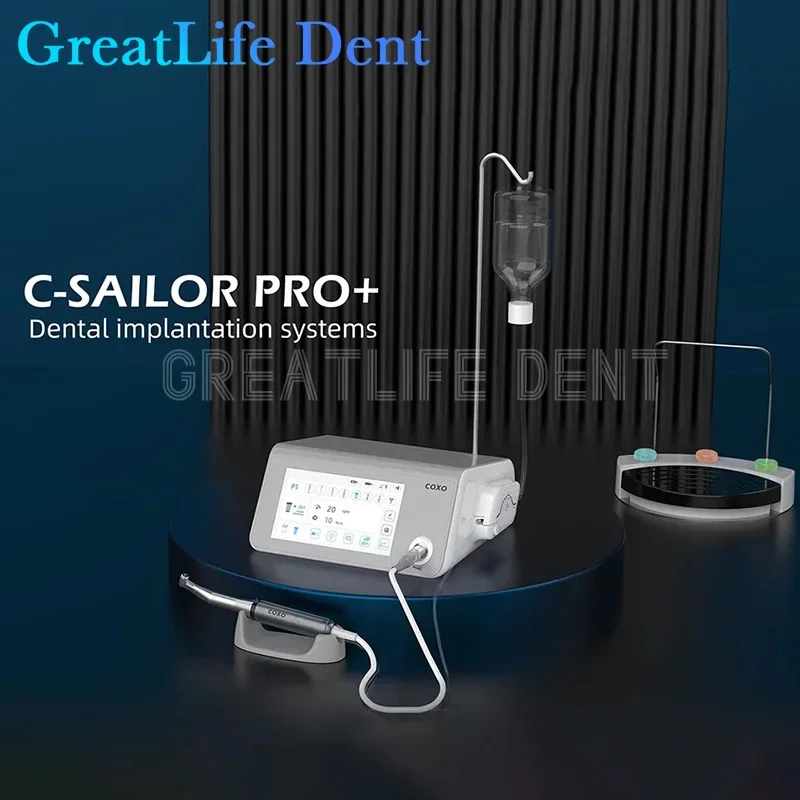 GreatLife Dent Dental COXO C-Sailor Pro+ Piezosurgery Implant Machine Treatment 2 in 1 System Dentistry Surgery With 2 Handpiece