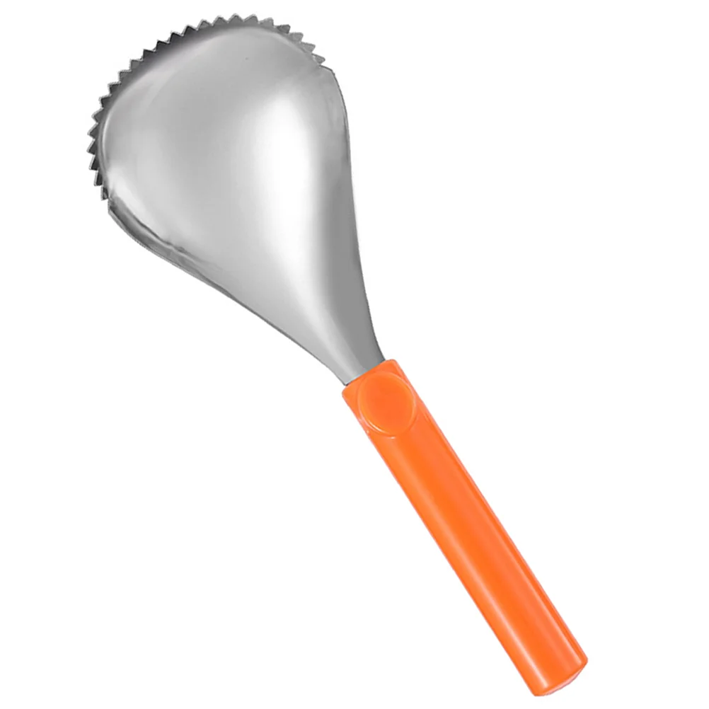 

Peeler Melon Scooper and Pulp Separator Serrated Spoon Stainless Steel Kitchen Gadget