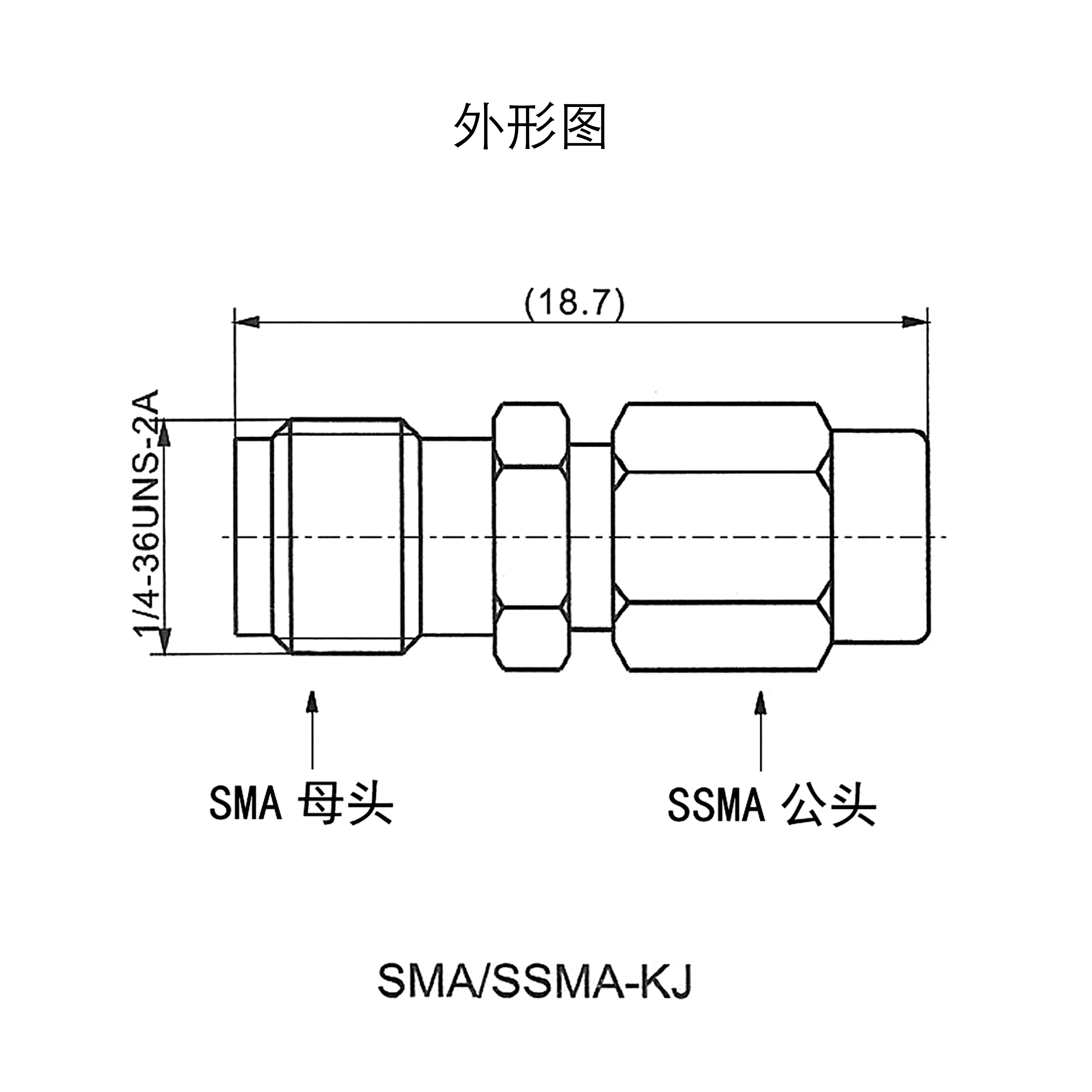 Spot SMA/SSMA-KJ adapter 18G high frequency SMA-K female to SSMA-J male test transfer connector