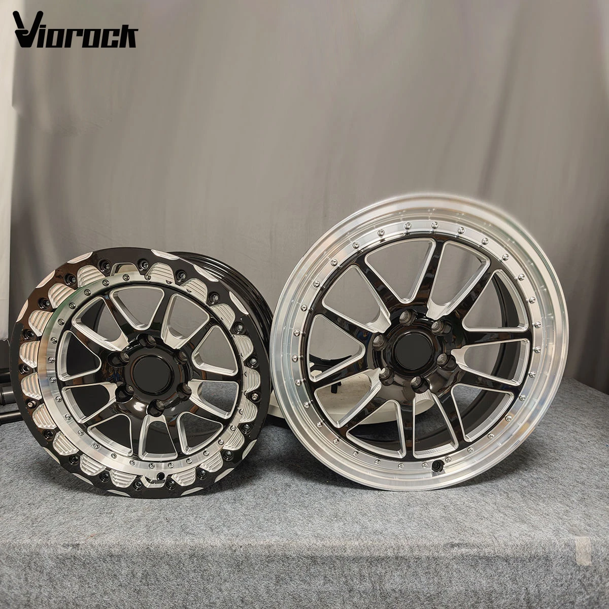 Hot-selling True Beadlock Drag Racing Car Rims Forged Wheels Fit for Cadillac CTS-V/ATS-V Chevrolet Corvette C5/C6/C7/C8/Z06/ZR1