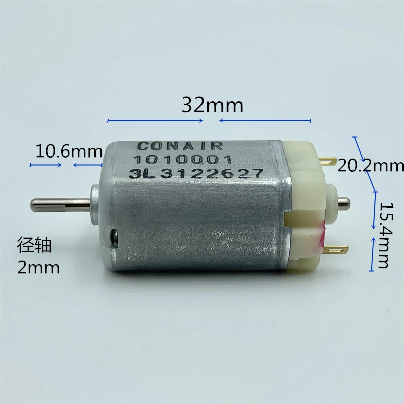 JOHNSON Mini 180 DC Motor 20mm*15mm*32mm DC 3V 6V 9V 12V 13600RPM High Speed Carbon Brush Strong Magnetic DIY Hobby Toy Cat Boat