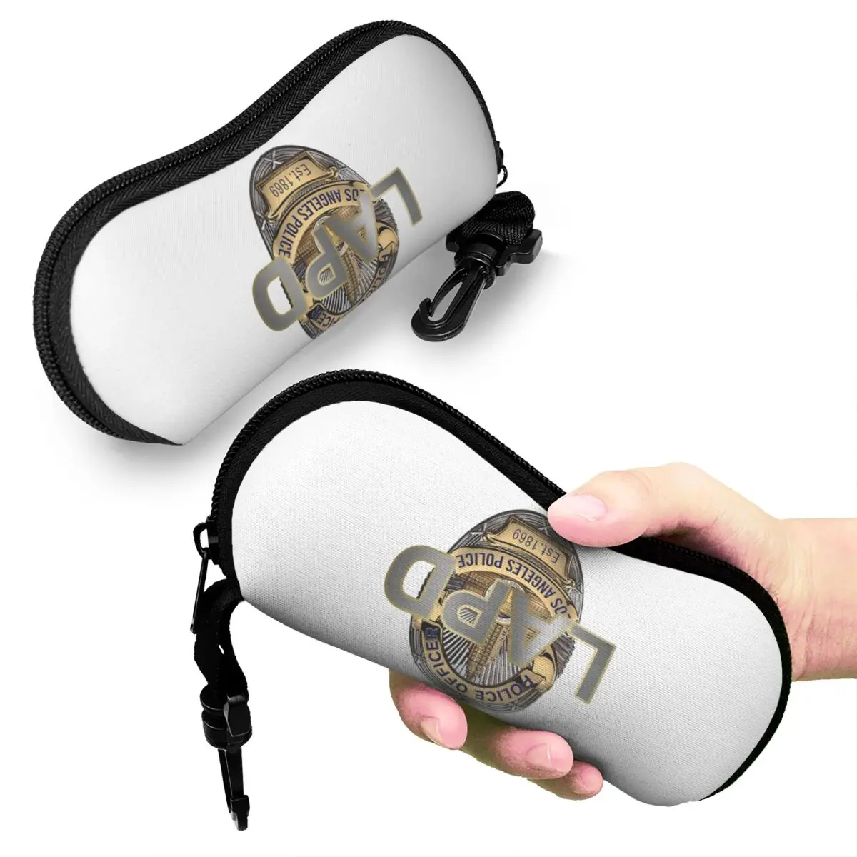 

ОФИЦЕР ПОЛИЦИИ LAPD Чехол для очков Портативная коробка для солнцезащитных очков Женская и мужская мягкая сумка для очков