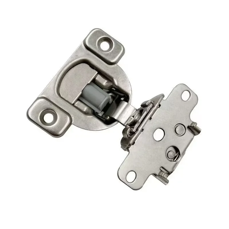2 PCS Lot Soft Closing Cabinet Hinge Satin Nickel Hinges for Kitchen Cupboard 1-1/2 inch Overlays Furniture Face Frame Door