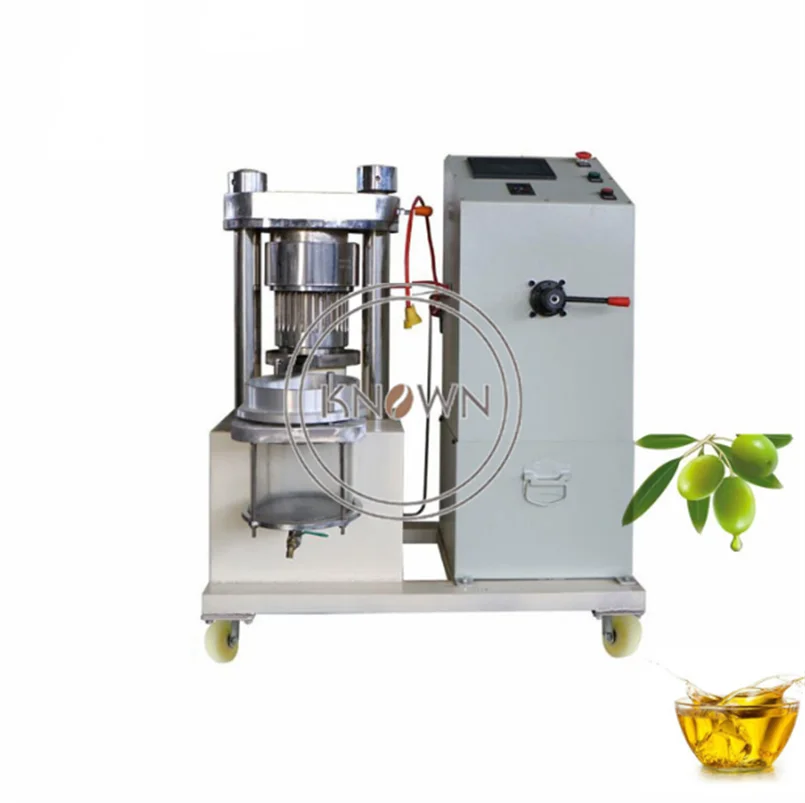 Haushalt Hydraulische Frische Olivenöl Presse Automatische Sonnenblumen Samen Sesam Erdnuss Sojabohnen Öl Presse Kalt Öl Presse Maschine