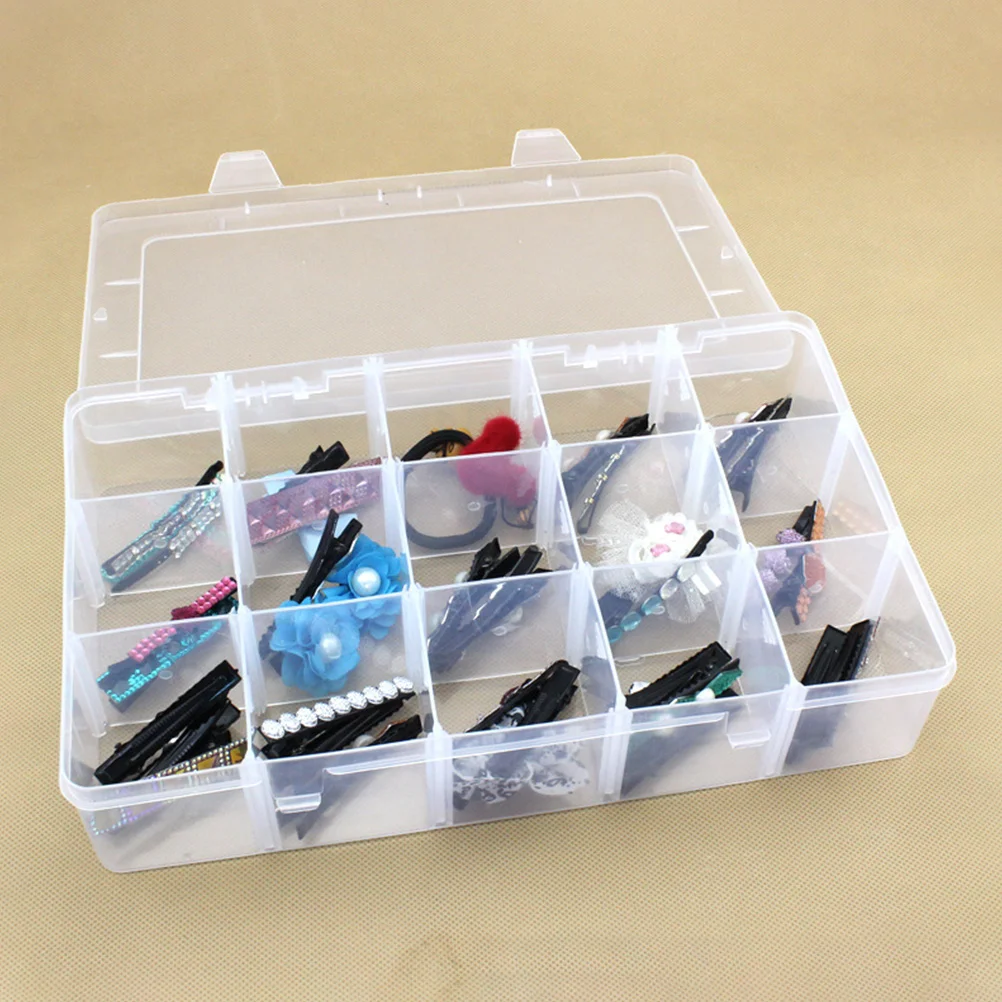 

2 Pcs Storage Box Divided Dividers Compartment Jewelry Multi-compartment Containers Plastic Boxes Small Organizer Outdoor