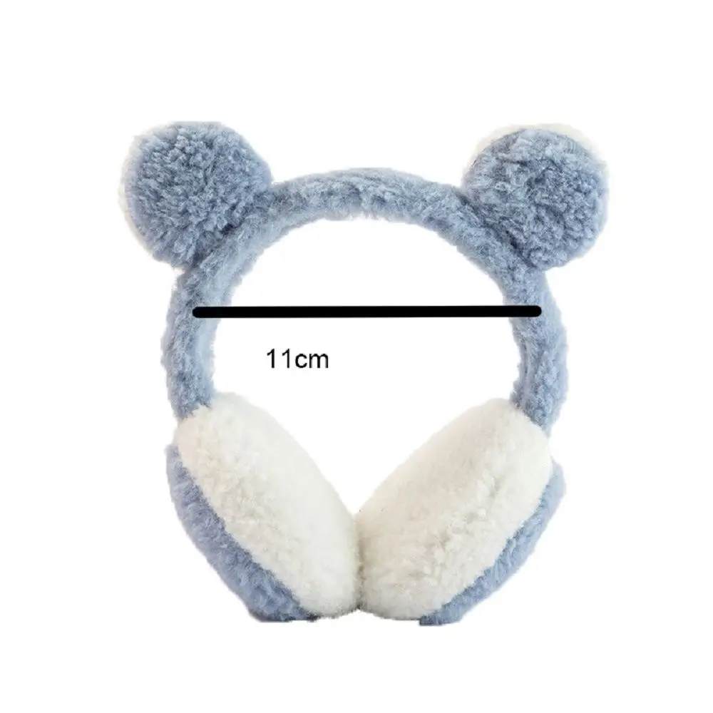 여자들을 위한 간단한 야외용 고양이 귀 방풍 곰 귀 여성용 귀마개 겨울 귀덮개 한국 플러시 이어랩 워머 헤드밴드