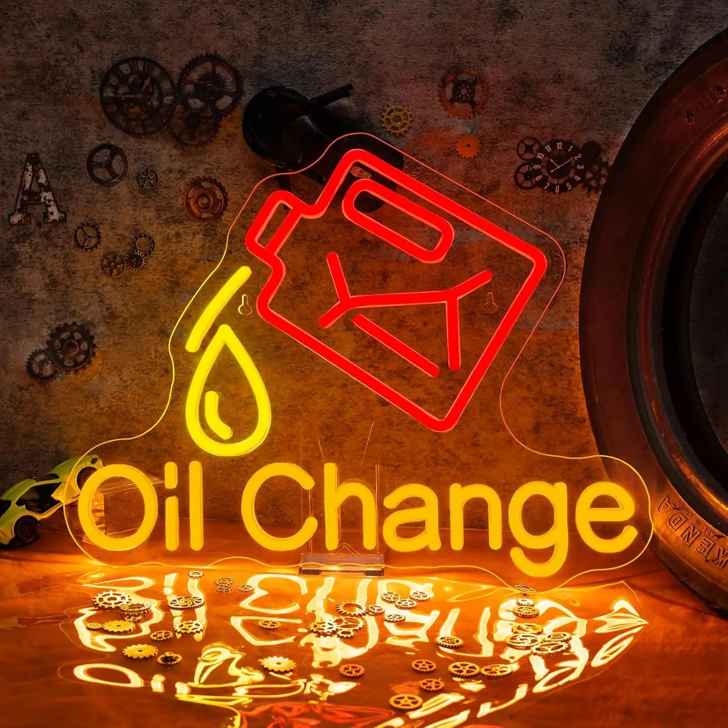 

Неоновая вывеска «Смена масла» с USB-подсветкой для гаража, автомастерской, автосервиса, игровой комнаты, декоративный настенный светильник, подарок, художественное украшение