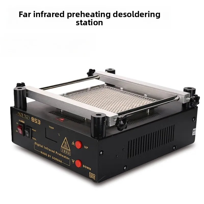 NEW 110V 220V Gordak 853 IR Preheater Station Lead Free Infrared Preheating Station BGA Repair Machine