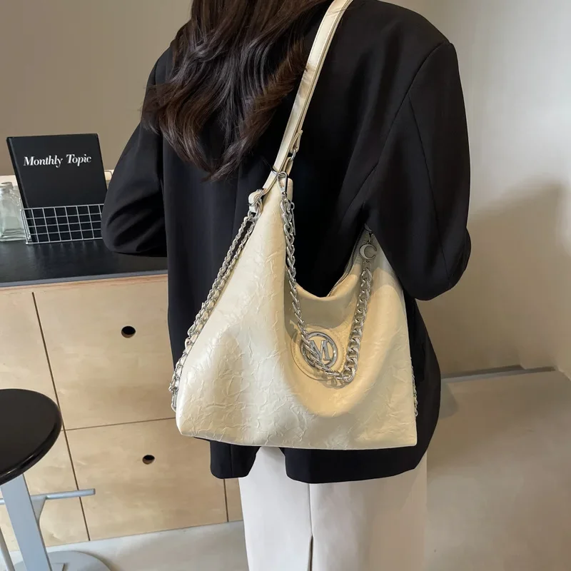 Fashionable Personalized Soft Surface Retro Texture  Women's Single Shoulder Oblique Span Double Shoulder Multi-functional Bag