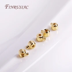 End Cap for Memory Wire 18k Gold Plated Supplies For Jewelry Wholesale Beading Crimp Beads End Bead Clip Clasps Findings