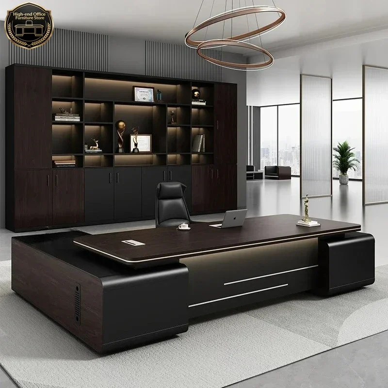 

L Shape Luxury Executive Desk Designer Drawers Portable Bureaux Computer Desk Desktop Modern Mesa De Escritorio Office Furniture