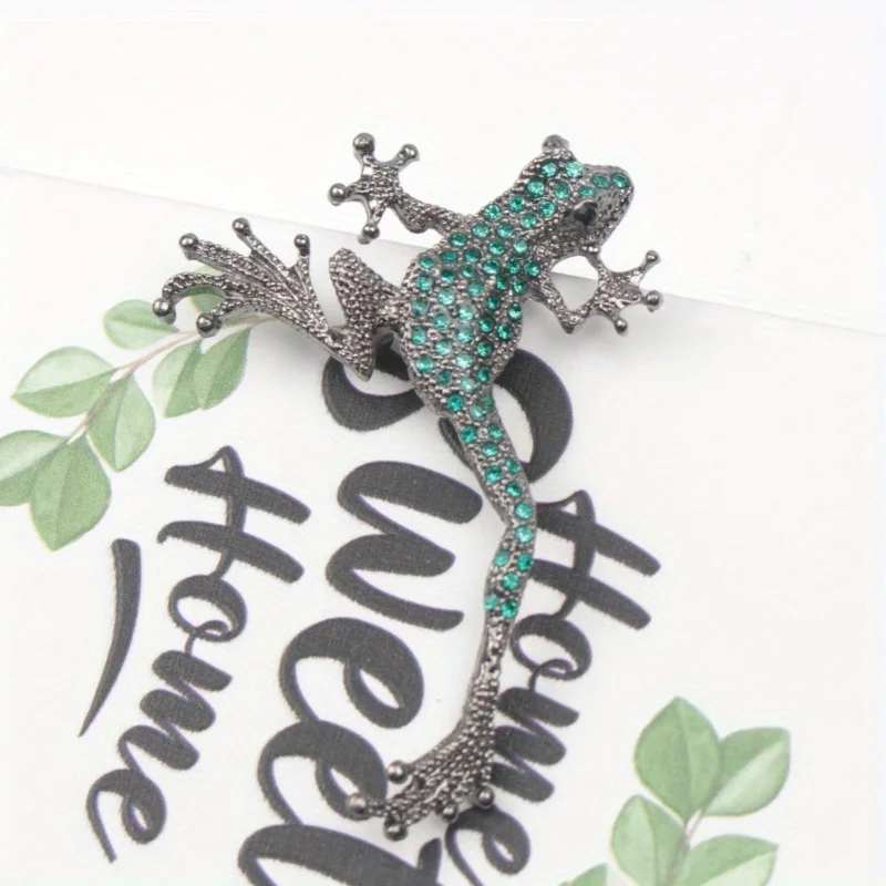 Fashion Retro Personality Gecko Lizard Brooch Women Accessories Goth Dress Pin Accessories