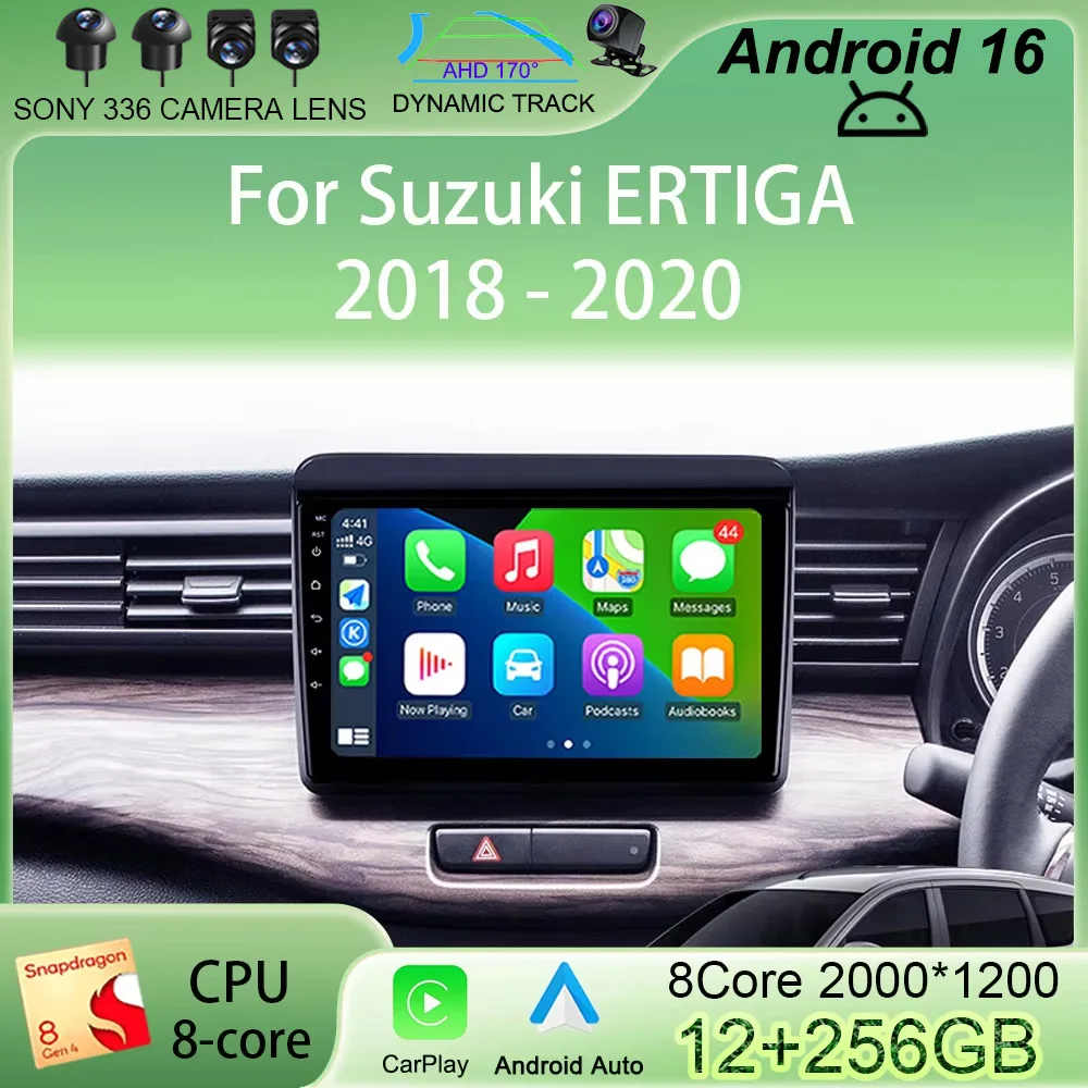 

9" Android 16 Stereo For Suzuki ERTIGA 2018 2019 2020 Radio Multimedia Player Quad Core Bluetooth 2 Din Car GPS Video Navigation