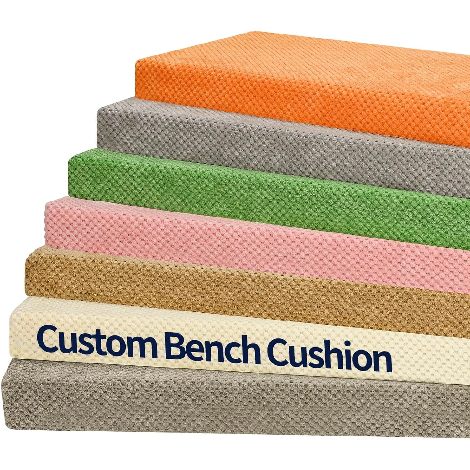 Custom Corduroy Corn kernel fabric Bench Cushions Bay Window Cushion Piano Chair Seat Sofa Pillow Garden Bench Seat Pad Backrest