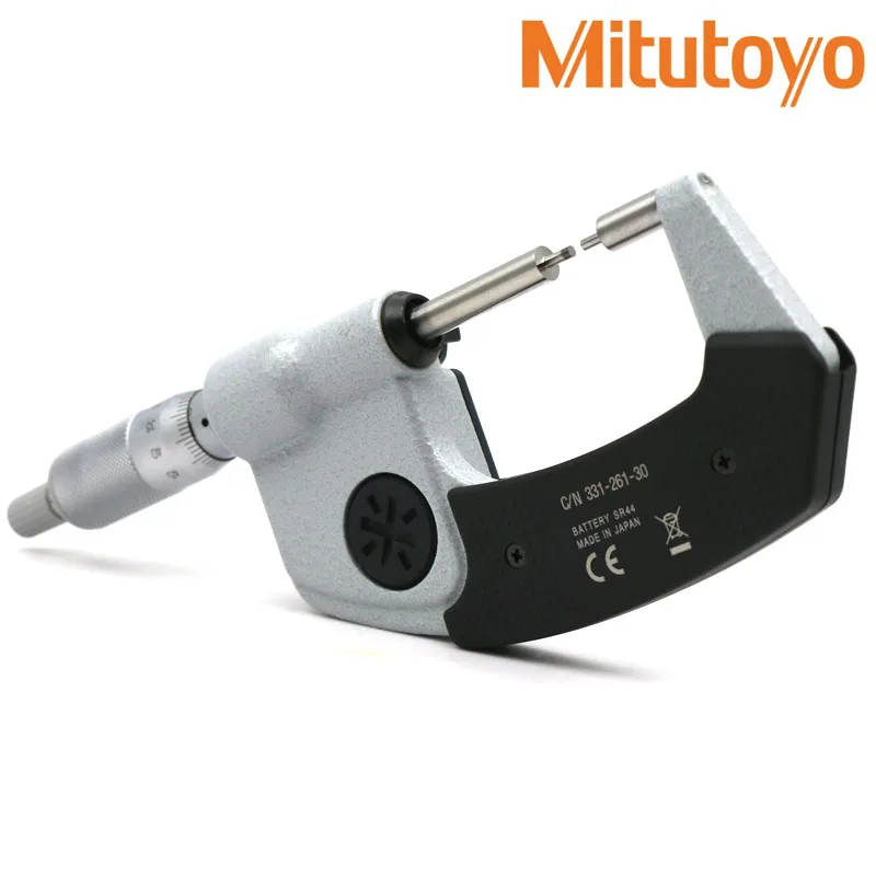 Mitutoyo 331-261-30 SPM2-25MX Spline Micrometer, IP65, φ2mm*5mm Spline, 0-25 mm, 0.001 mm Digital Micrometers