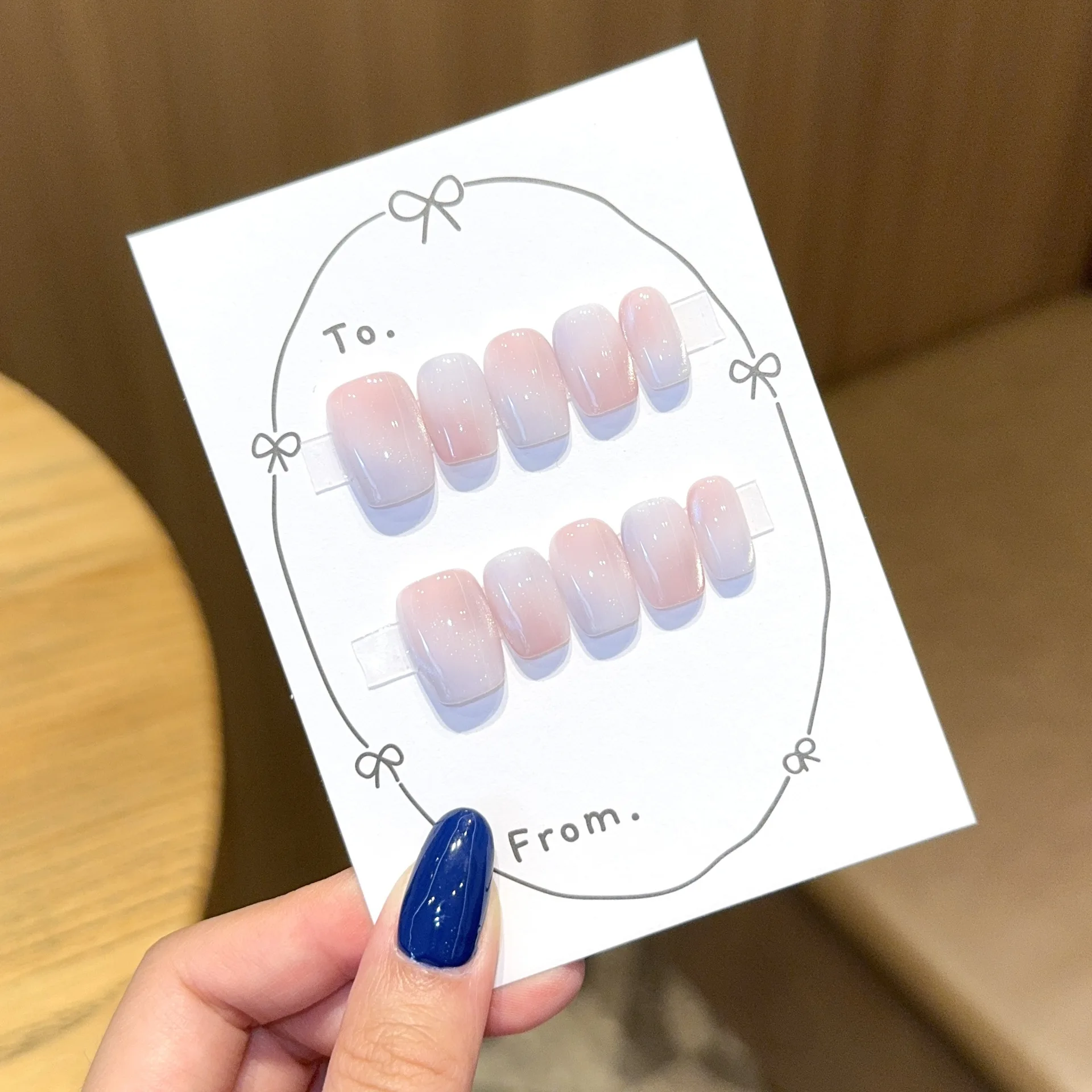 เล็บปลอมแบบกดติด 10 ชิ้น ทำมือ - Nail Art Full Cat Eye บทวิจารณ์และราคา