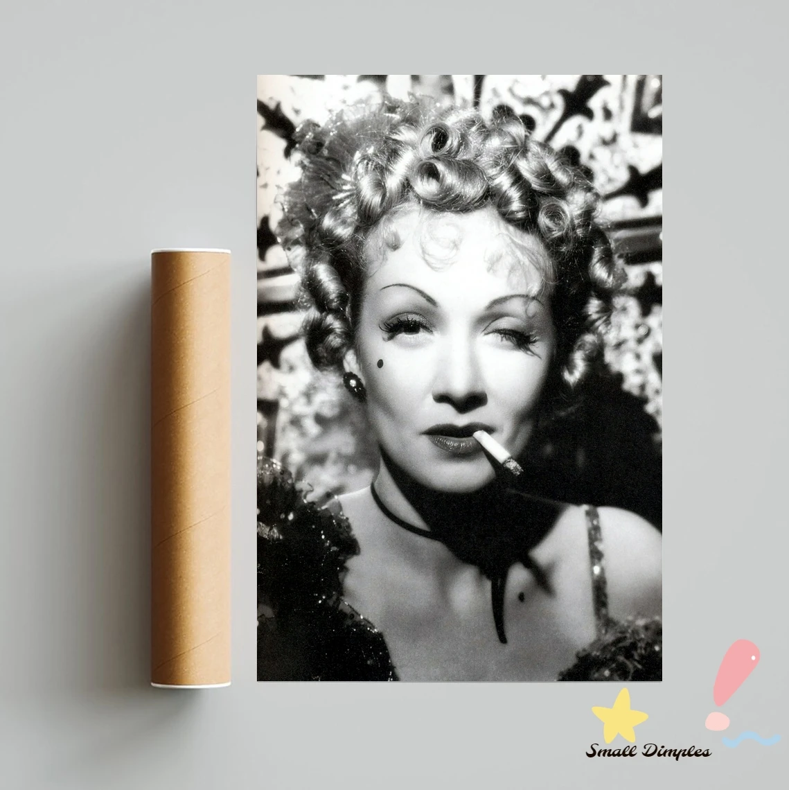 مارلين ديتريش المشارك الموسيقى ستار المشارك قماش الفن طباعة ديكور المنزل جدار اللوحة (لا الإطار)