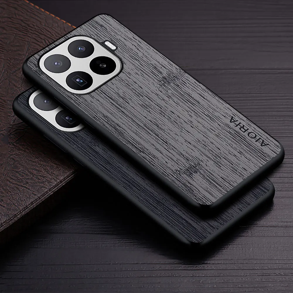 Hülle für Xiaomi 17T Pro Funda Bambusholzmuster PU-Leder Handyhülle Luxus-Coque für Xiaomi 17T Pro Hülle Capa