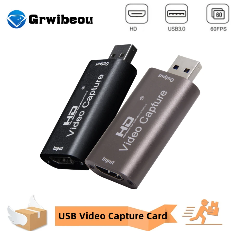 

4K USB 3.0 Video Capture Card USB HDMI-compatible Game Grabber Box For PS4 DVD Camera PC Recording Placa De Video Live Streaming