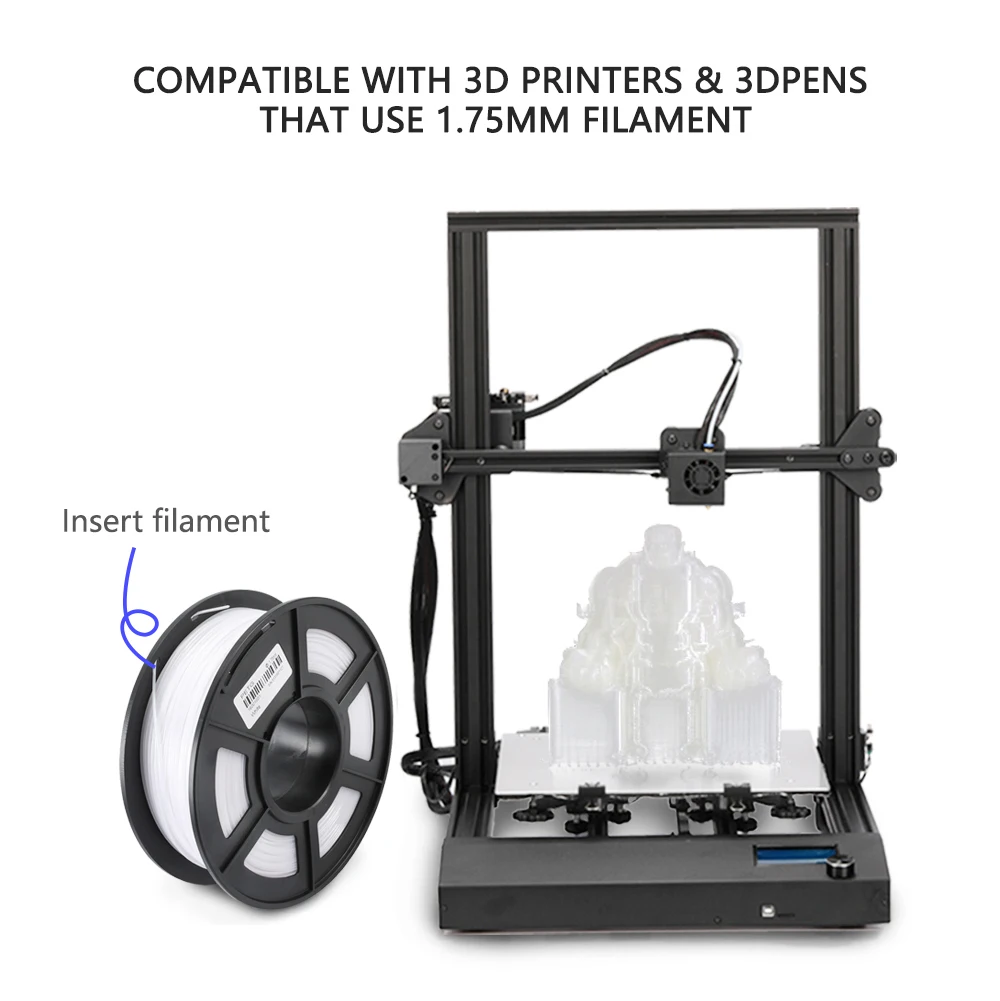 Stallu-Filament pour impression 3D, consommable d\'imprimante en PETG, 1.75mm de diamètre, poids 1kg